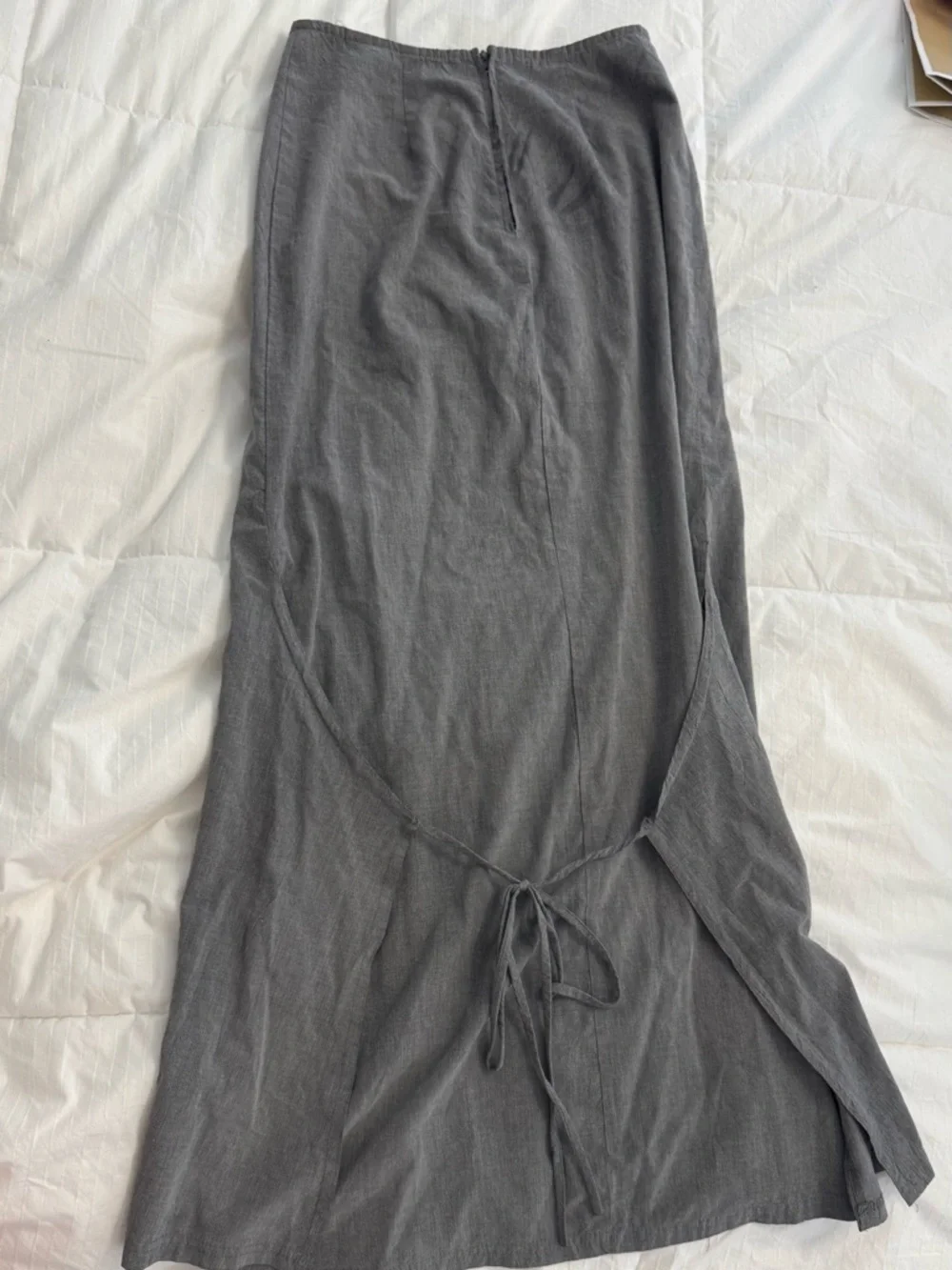 Vintage Gray Maxi Skirt - Women - Picture 3 of 5